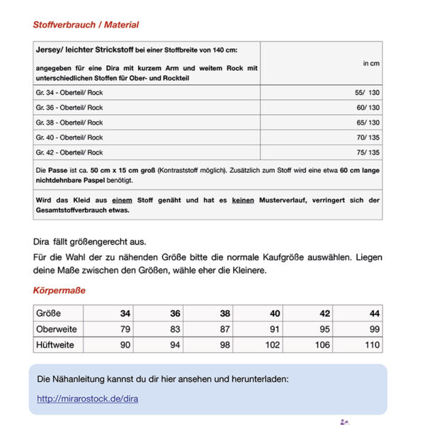 Papierschnittmuster Kleid DIRA – Bild 2
