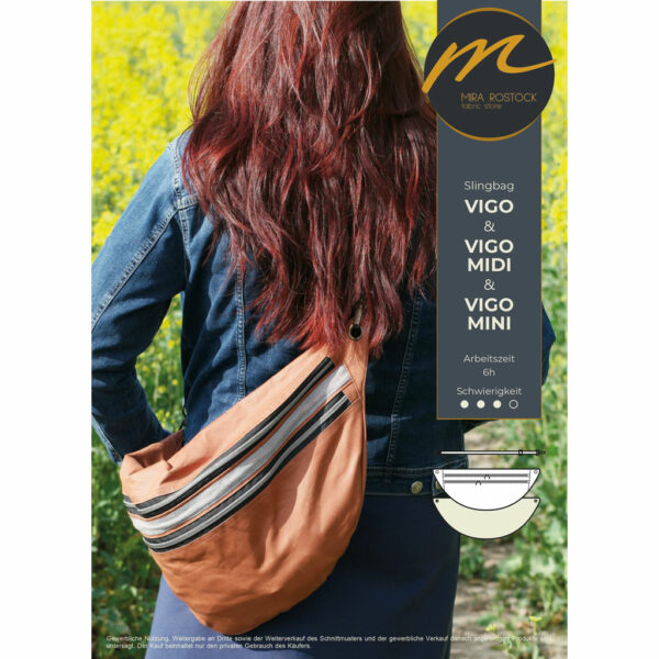 Papierschnittmuster Slingbag VIGO, VIGO MIDI, VIGO MINI