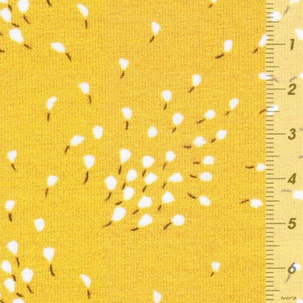 BUGS BEES Baumwoll-Jersey Minibluemchen sonnengelb zoom