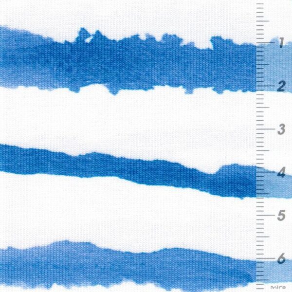 NAUTICAL STRIPE Baumwoll-Jersey Streifen blau mint zoom