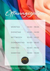 Laden 1 Oeffnungszeiten August 21